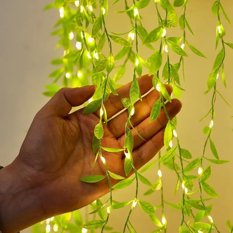 Artificial Leaf Curtain LED String Lights