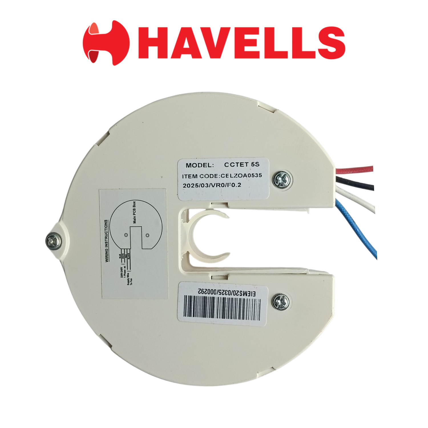 Havells Fan PCB OCTET Remote Model 1320 MM 02